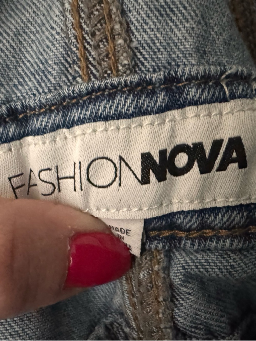 Fashion Nova Women's Barrel leg Denim Overalls - Picture 5 of 8